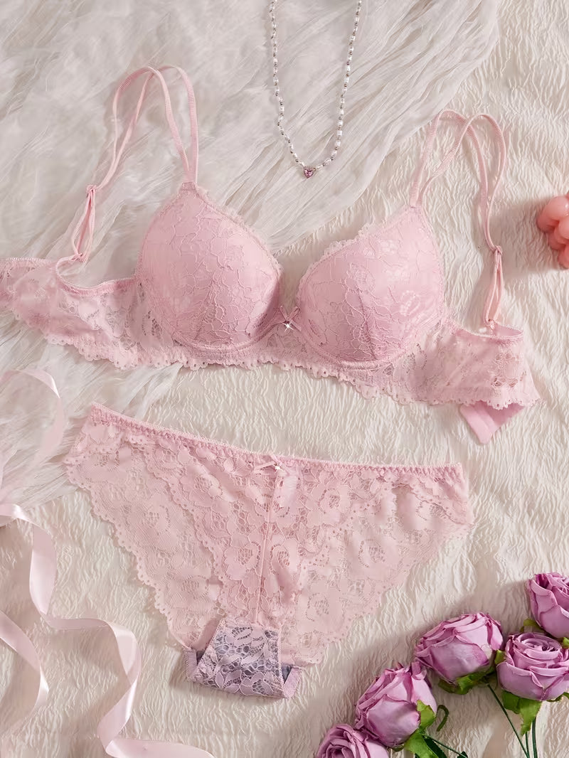Pack of 6 Women's Bra & Panty Set – Soft Comfortable Everyday Lingerie Combo